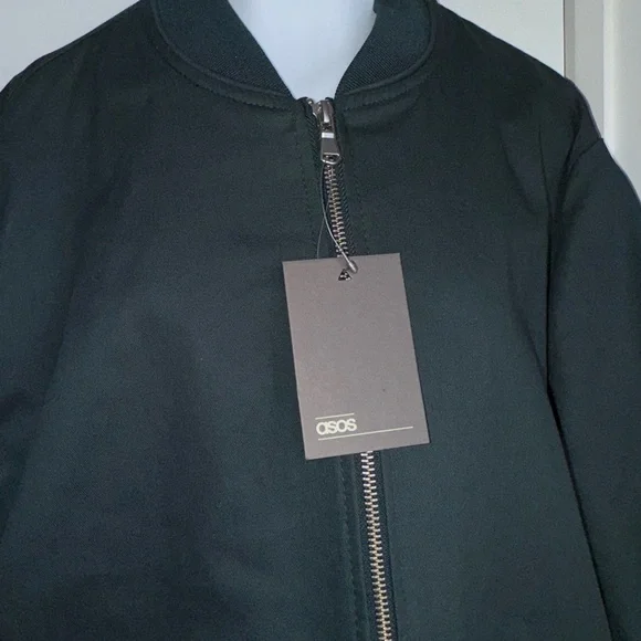 ASOS Green Bomber Jacket - Picture 2 of 8